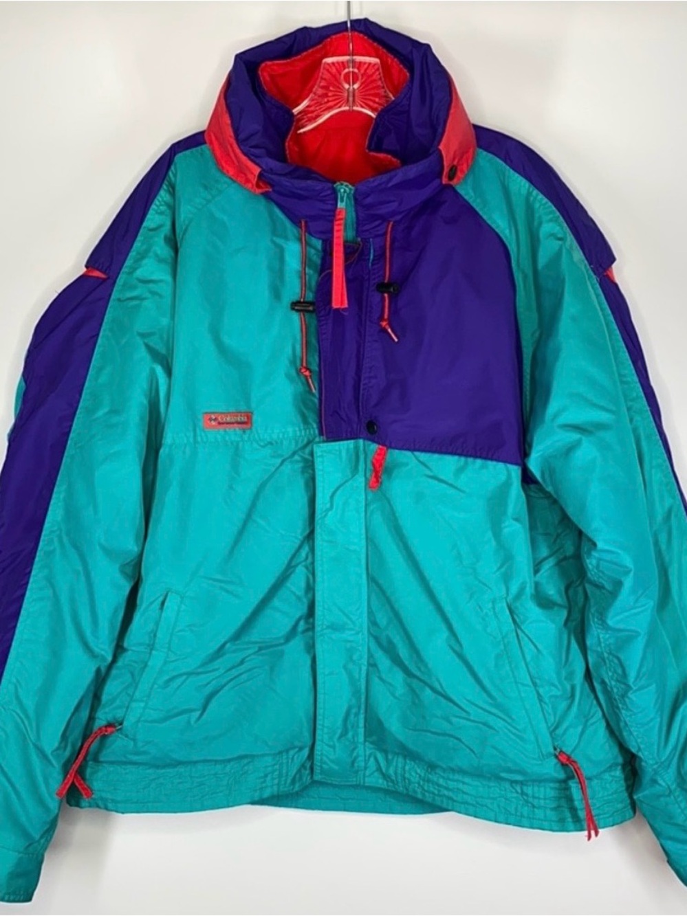 Vintage Columbia Criterion Colorblock 2 in 1 Jacket Men's XL 80's